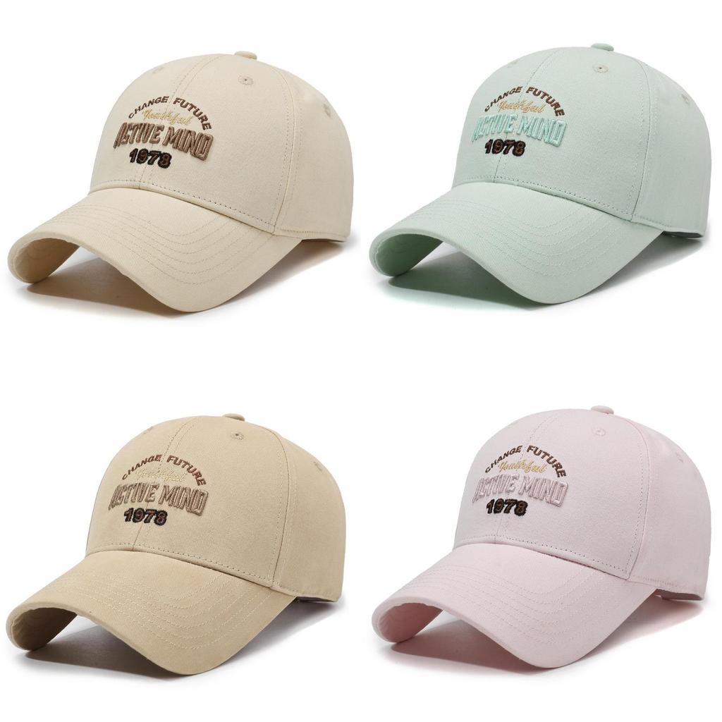 Classic Baseball Cap With Embroidered Letters For Outdoor Sun Protection