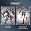 Midnight Werewolf Mecha Model: High-Difficulty Halloween Building Block Set