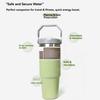 600ML/890ML Roestvrij Staal Thermosbeker met Rietje Auto Koffiebeker Sport Waterfles Vacuümfles Geïsoleerde Beker Thermische Beker