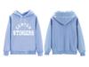 Korean Style Women's Fleece-Lined Hooded Sweatshirt, Plus Size, Loose Fit, Long-Sleeved, for Autumn and Winter.