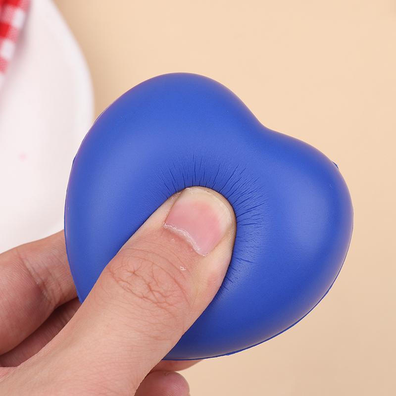 1/3Pcs Funny Love Heart Ball Soft Slow Rising Stress Reliever Gag Squeeze Kids Toy Anti-Stress Decompression Toy