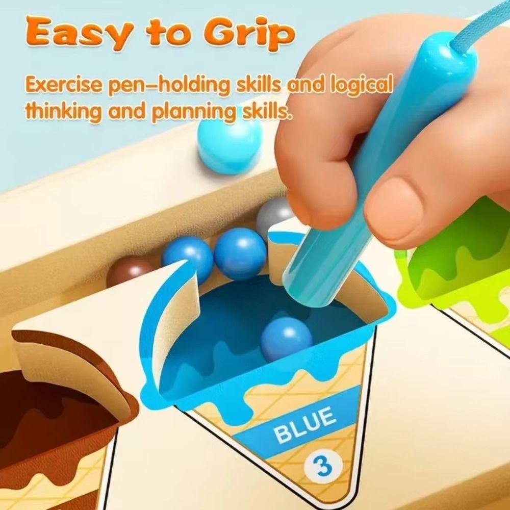 Puzzle Magnetic Color Number Maze Toy Bead Magnetic Sorting Travel Board  Christmas Birthday Gift