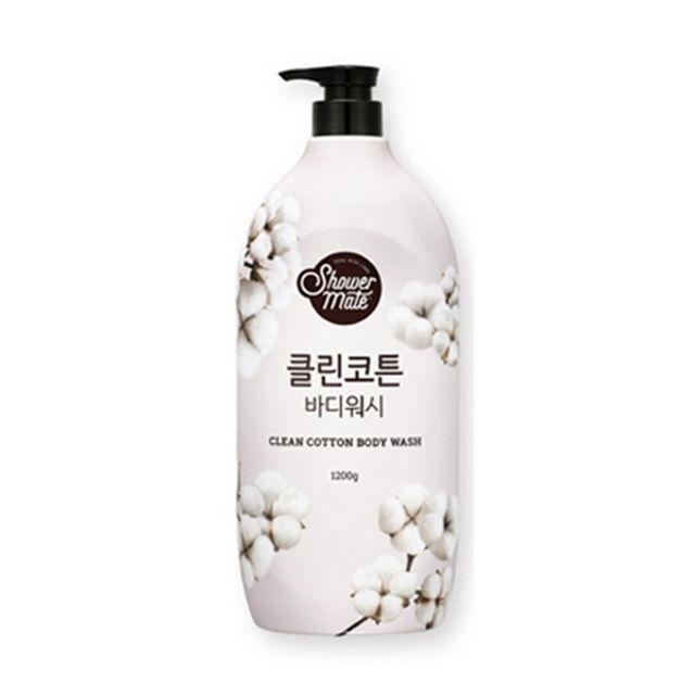 Shower Mate OSFFNVLM Natural Body Wash Clean Cotton Scent 1.2kg