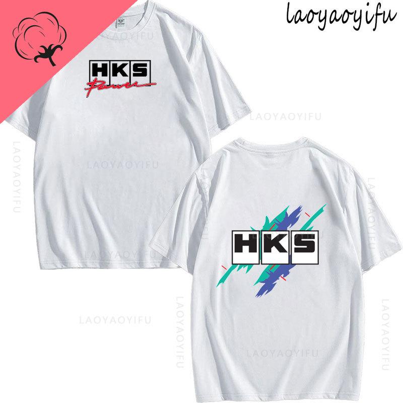 JDM Modified Car HKS ENDLESS Theme 100Cotton Mens Womens Fashion High Quality Oneck Casual Summer TShirt Printed Fashion