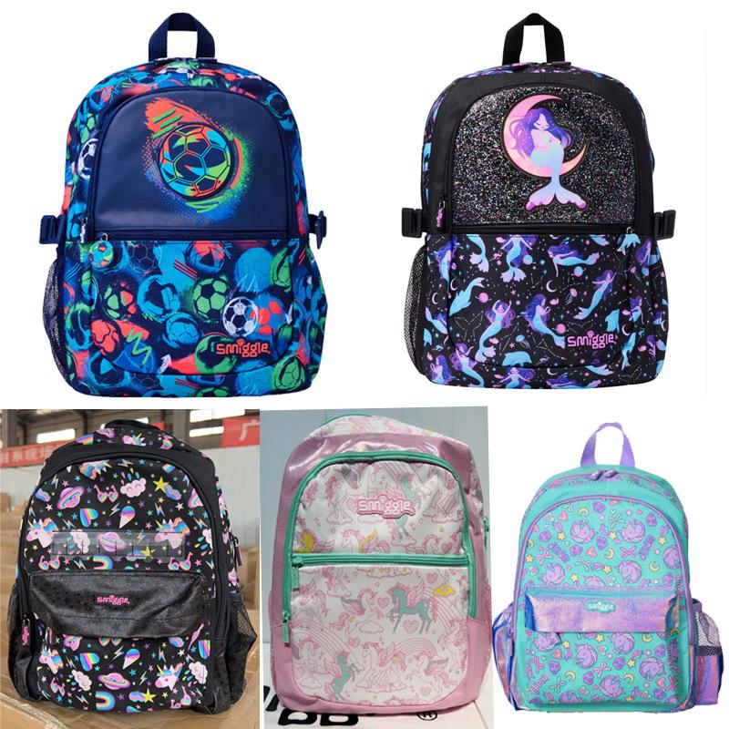 Zaino Smiggle Zaino Scolastico Grande Capacità Bambini Esterno Casual Leggero Impermeabile