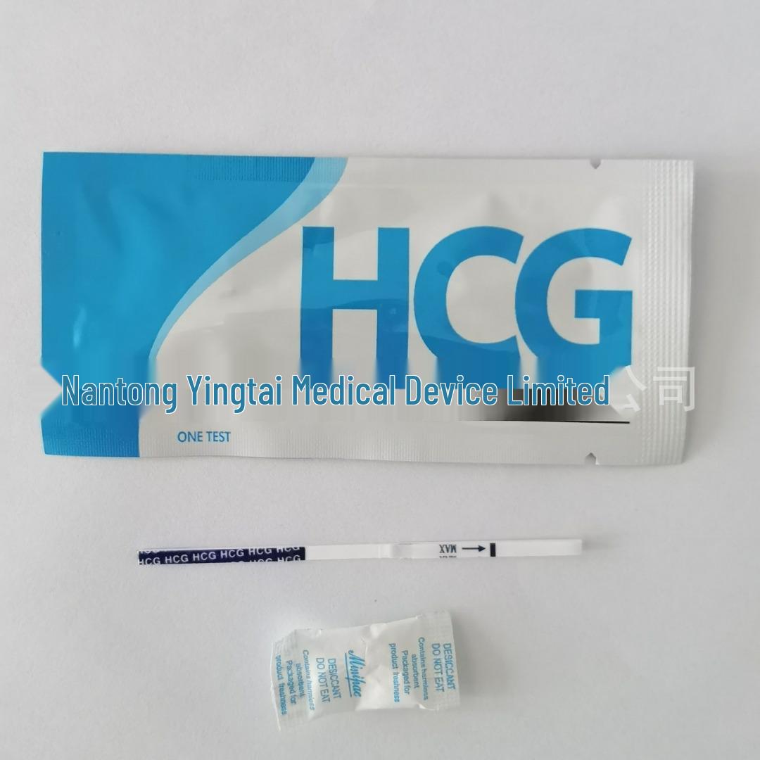 

Тест-полоска на беременность ХГЧ с синими и белыми полосками - Ручка для раннего определения