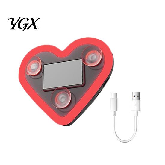 Dustproof Solar LED Light Heart-Shaped Neon Waterproof Romantic Car Lamp Garden Heart Auto On/Off Multi-Color Ambient Valentines Day Gift