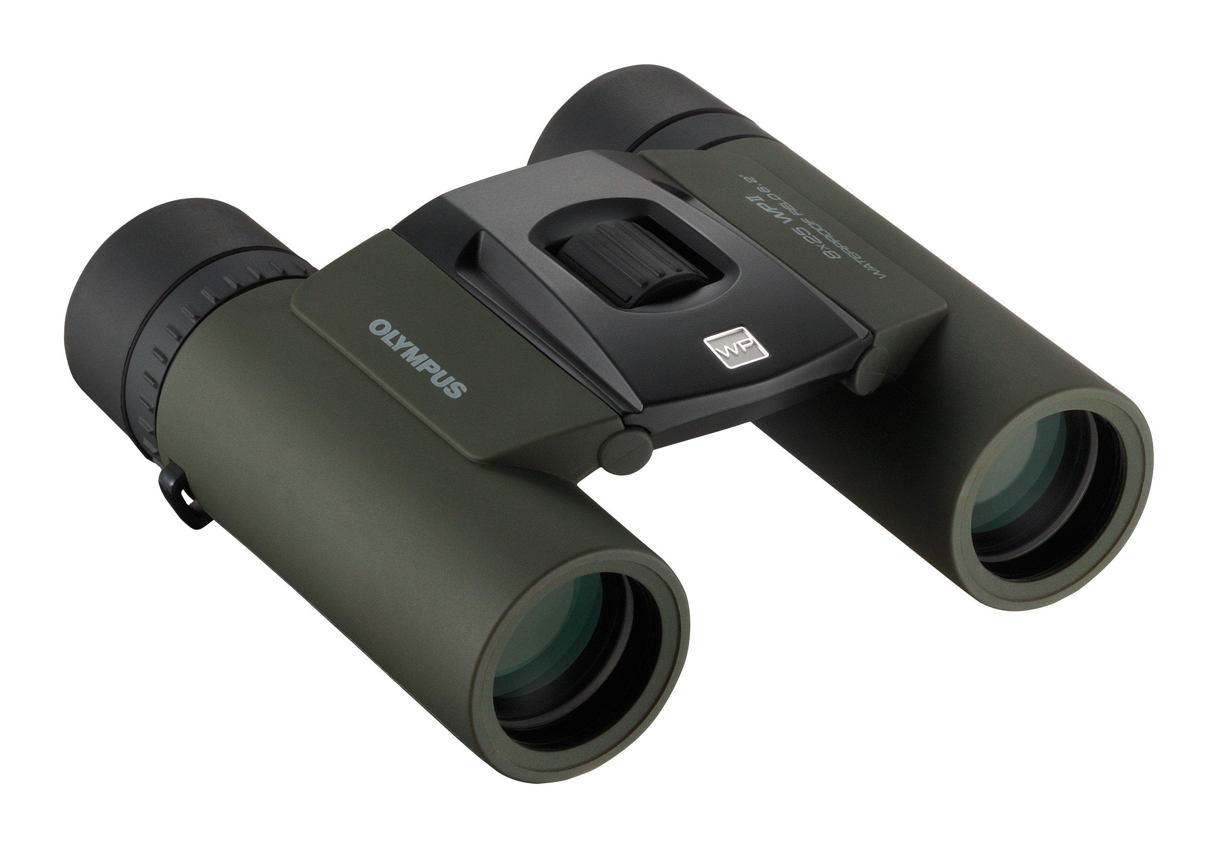 

OM SYSTEM/Olympus 8x25 Binoculars, Compact, Lightweight, Waterproof, Green, 8X25WP II GRN