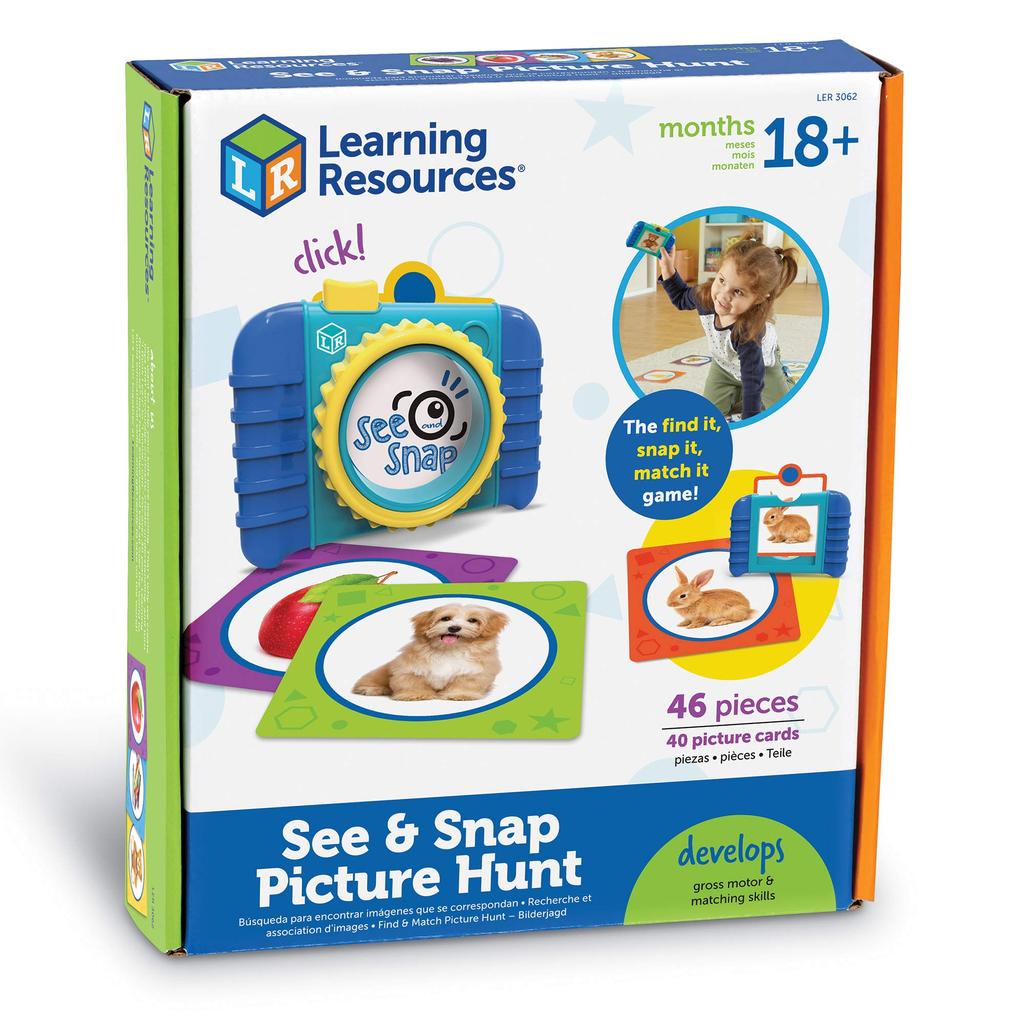 Learning Resources Matching Find and See Snap Picture Hunt LER3062 Game Snap! & (Authentic)