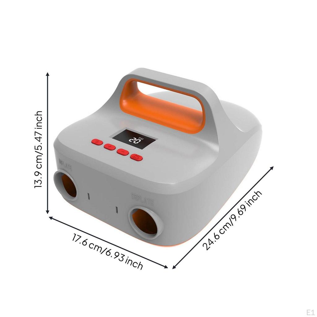 12V Air Pump 20 PSI High Pressure Digital Display for Outdoor Trips