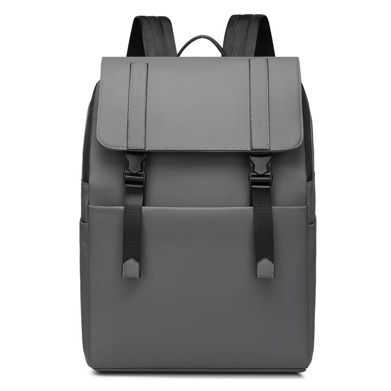 Unisex Laptop Backpack Waterproof Casual Daypack with Flap and Buckle Closure