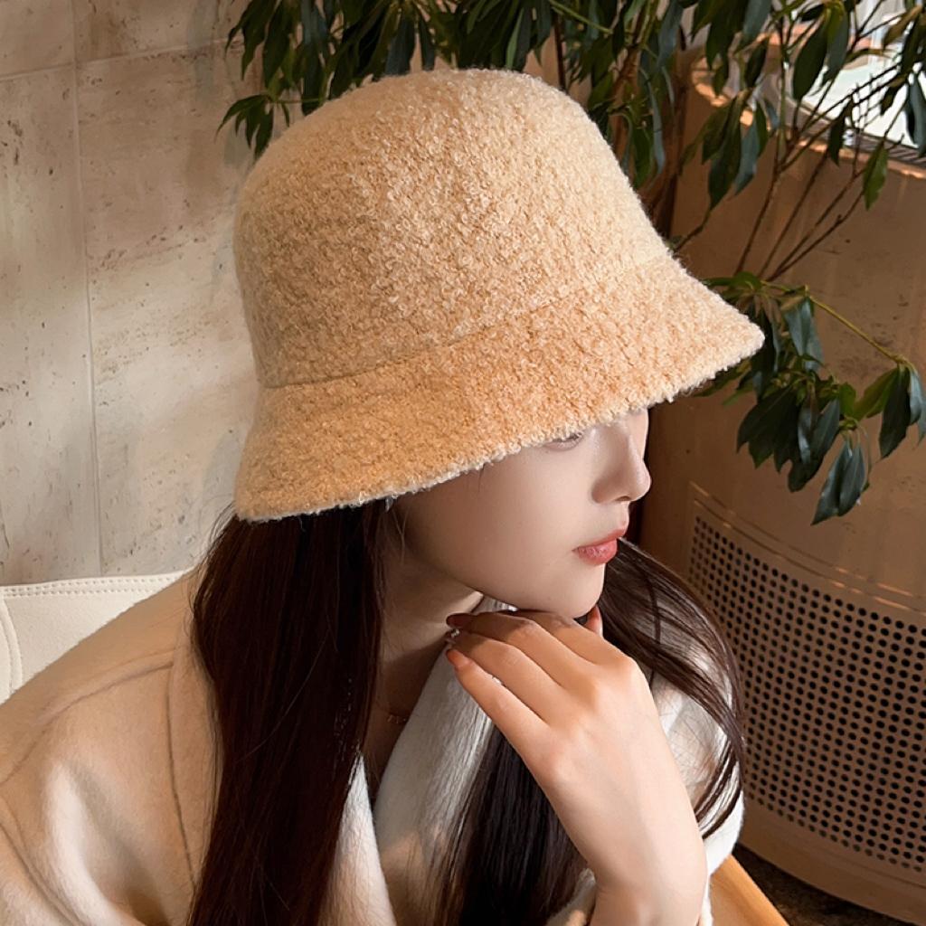 

Женская шляпа-ведро осенне-зимняя шерстяная широкополая шляпа-боб, солнцезащитная кепка, сохраняющая тепло, повседневная винтажная женская шляпа, аксессуары One size абрикосовый/бежевый