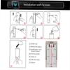 CHUANGDIAN Manual Hand Soap Dispenser with Double Sided Foam Tape Wall Mount Liquid Shampoo Shower Gel Dispenser Hand