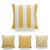 Premium Quality Mustard Yellow Geometric Cushion Cover For Seasonal Charm