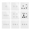 New Arrival LUONA Tuya Smart Home Wi-Fi Zigbee Smart Wall Switch Plastic Bar Design Gray Black White Rose Alexa