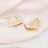 2025 New in Angel Wings Bohemian Gold Color Metal Small Earrings for Women Double Layers Wings Ear Jewelry femme orecchini