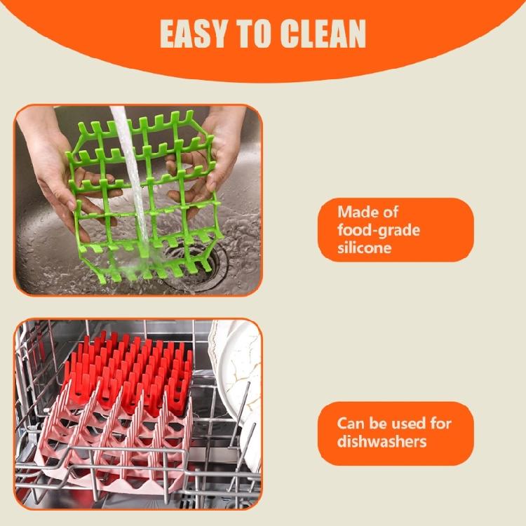 Family Kitchen Rack for Hot Dog and Sausage Cooking, Square Counter Rack for Cookout Serving and Group Meal Work