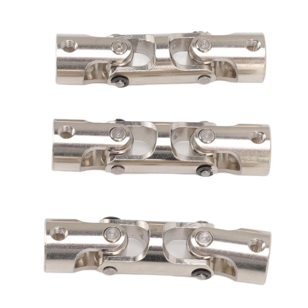 RC universalleddaksel 8 mm til 8 mm 3-seksjons roterbar stålkobling Styrekobling for RC