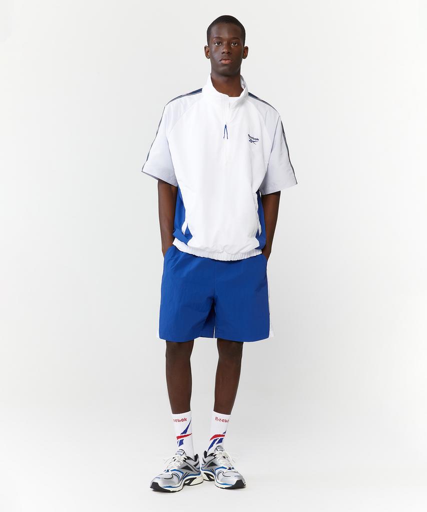 Reebok Vector Block Short Sleeve Anorak - Off White: Blue