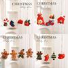 And Snowman Santa Christmas Resin Decor Figures Pendant For Celebration Holiday