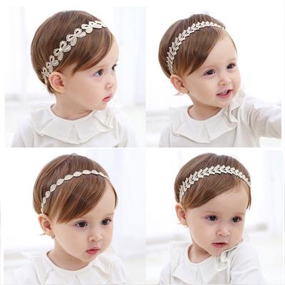 White Lovely Girls Hair Headwear Accessories Headband Headband Turban Bow Baby Band New Lace Solid
