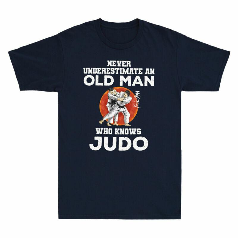 Never Underestimate An Old Unisex Who Knows Judo Blood Moon Vintage Unisexs Tshirt