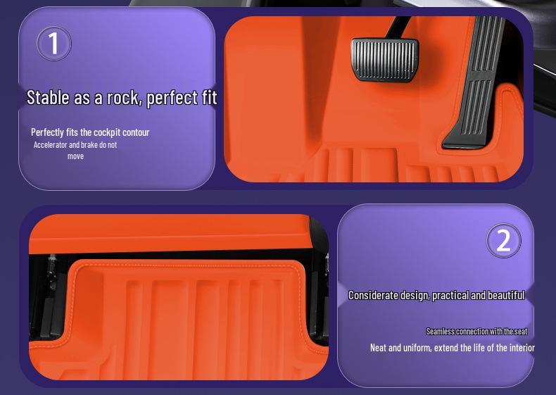 Eco-friendly Waterproof & Dustproof Floor Mats for Equation Leopard Titanium 7 - Double-layer Car Interior Accessories