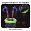 Inflatable Cooler with Witch Legs Eye-Catching Ice Container Fun