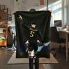 Jude Bellingham Printed Flannel Blanket, Soft Throw for Bedroom Sofa, Washable,soccer Fan Merchandise, Great Gift.