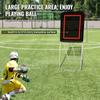 Katlanabilir Bahçe Lacrosse Sekici, 90X120cm Büyük Voleybol Sekme Ağı, Pitchback Geri Atış Beyzbol Softbol Dönüş Antrenman Şemsiyesi,