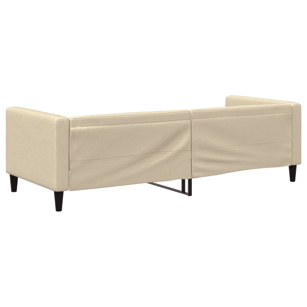 Vidaxl Sofa With Sleeping Function, Cream, 80X200 Cm, Upholstered In Fabric