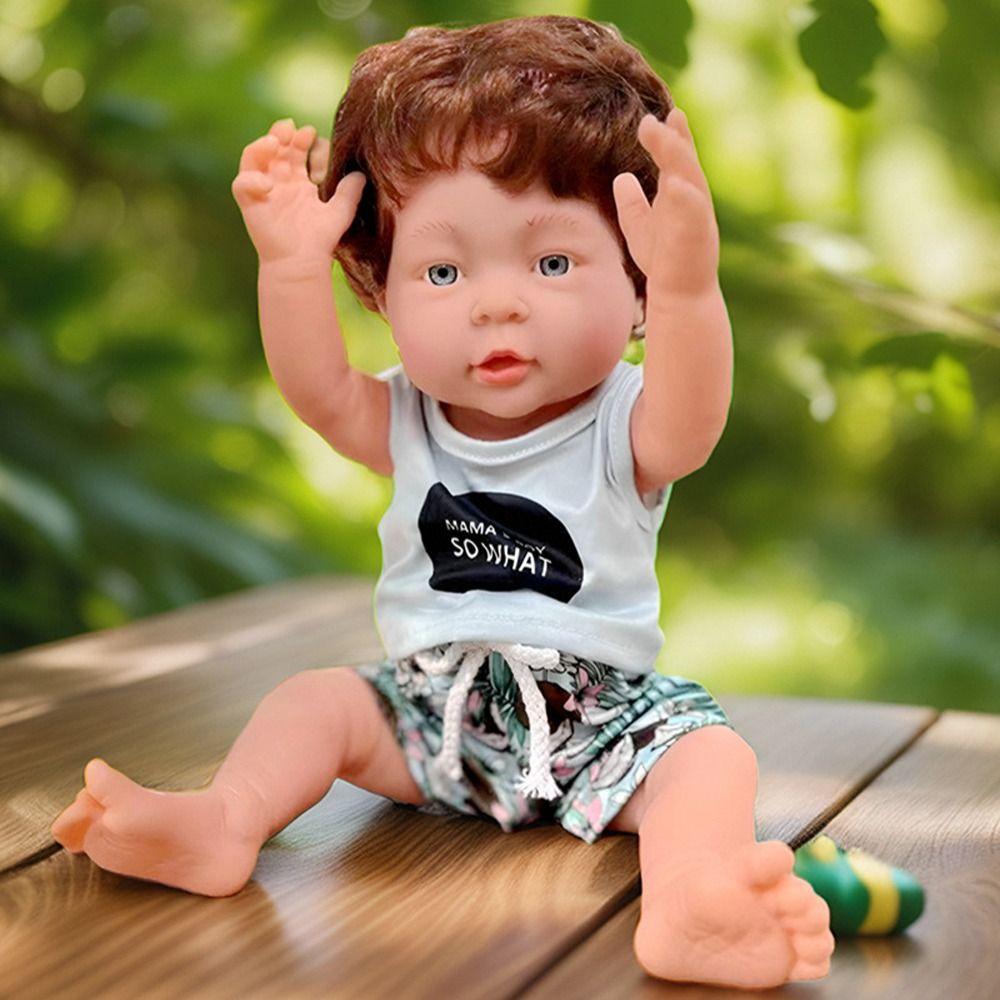Summer Suit Boy Doll Cloth Short Sleeve 18 Inch Doll Cloth Cute   Christmas Gift