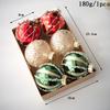 Christmas Tree Ornament Set: Nine Painted Macaron Candy Color Irregular Balls