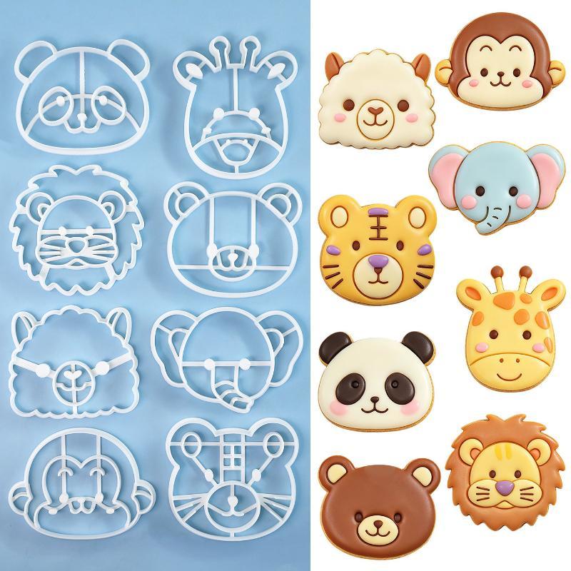 Animal Cookie Cutters Set 1 Pcs 3D Animal Shapes Food Safe Baking Molds for Festival Party DIY Cookie Baking Gifts
