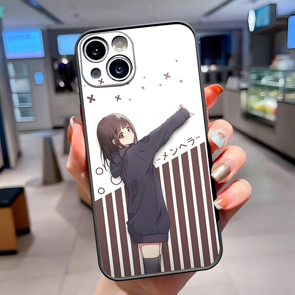 M-Menhera Chan Comic Phone Case Matte Translucent For IPhone 15 Pro 16 Pro Max 13 11 12 14 Xs X Xr 7 8 Plus Se Back Cover