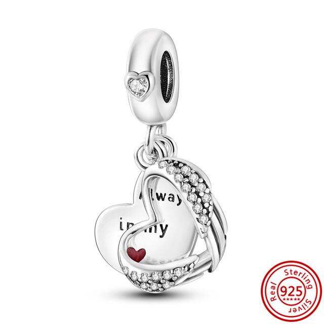 

Стерлингового Серебра 925 пробы Радио Сердце Звезда Луна Защитная Цепочка Зажим Цветы Дерево Бусины Подходит Подвески Браслет Изящные Ювелирные Изделия