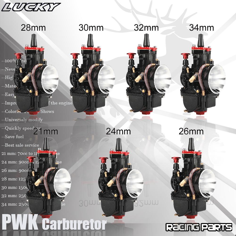 Universal PWK Carburetor 21 24 26 28 30 32 34 2T 4T 70cc to 350cc Motorcycle With Power Jet For Yamaha For Mikuni Koso ATV