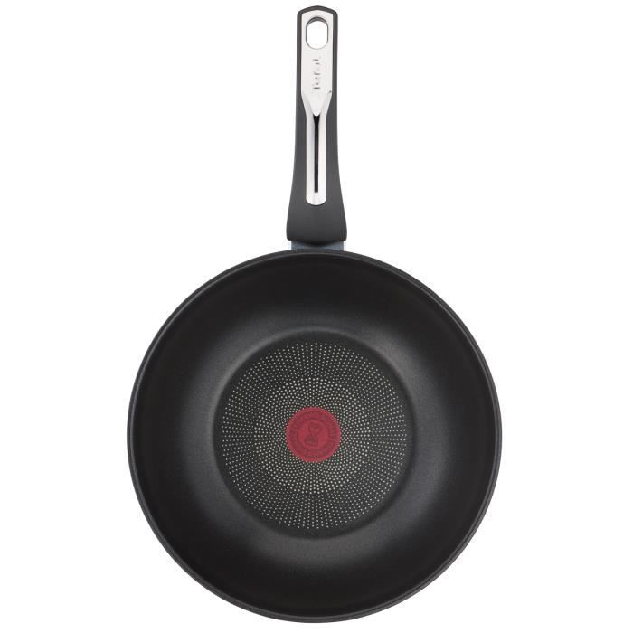 TEFAL Emotion Wok 28 cm, Induktion, Antihaftbeschichtung, Robuster Griff, 10 Jahre Garantie E3001904