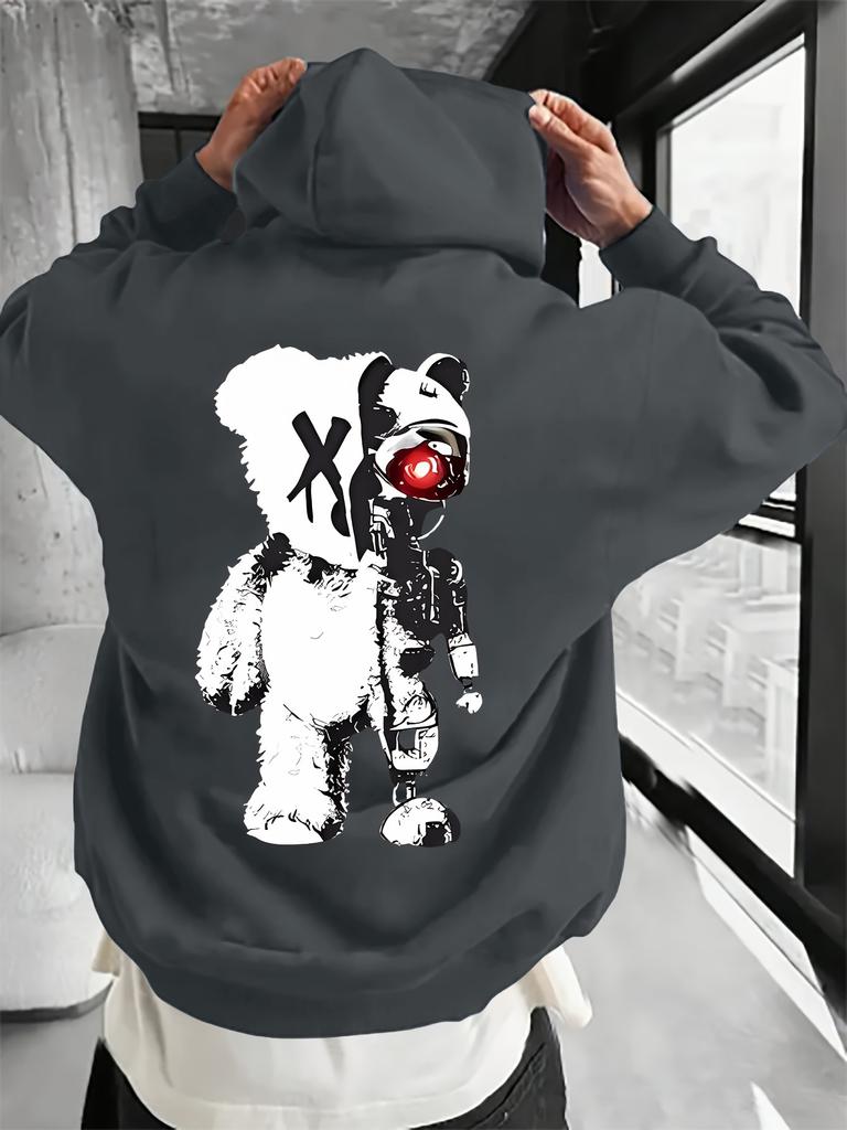 Factory Men's New Fashion Trend Kangaroo Pocket Hoodie Hoodie Printed Top