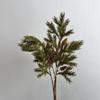 Artificial Norfolk Pine Branch Christmas Ornament with Soft Glue Hand-Rolled Pine Needles In Green