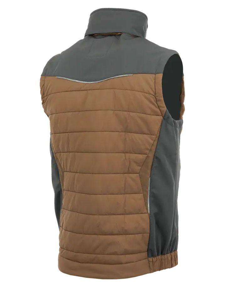 24H Hybrid work vest men's softshell all-year-round vest - Comfort Plus SARA XL Black-Olive