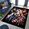 1pc American Cow Celebration Carpet Rug for Bedroom Living Room Decor Sofa Home Game Area Rug Non-slip Floor Mat. D7220192