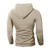 Men's Casual Solid-color Checkered Hoodie, Long-sleeved Hoodie, Sweatshirt And Jacket
