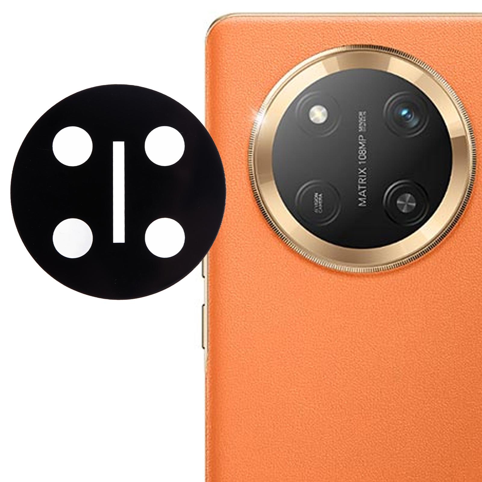 

For Honor X60 Pro 5G Tempered Glass Lens Protector Black Silk Printing Camera Lens Film Type A