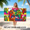 Game Controller Theme Beach Towel Personalized Custom Name & Text Soft Quick Dry Beach Towel for Swimming Travel