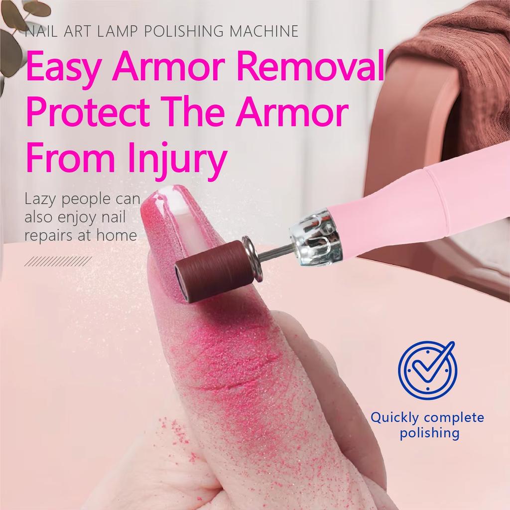 A3 Nail Drill Machine 18 000 RPM USB, 12 Bits Manicure/Pedicure Tool, Dead-Skin Callus Remover, Adjustable Speed For Home/Salon