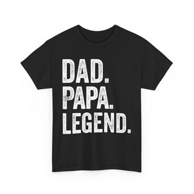 T-shirt Papa Papa Légende, Fête des Pères Père Hommes Vintage T-shirt Hommes Femmes T-shirts Haut