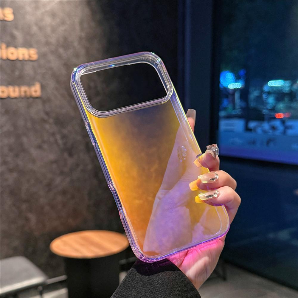 Suitable for iPhone 17 phone case, Apple 17 Promax laser gradient 17Air colorful chameleon magnetic suction case