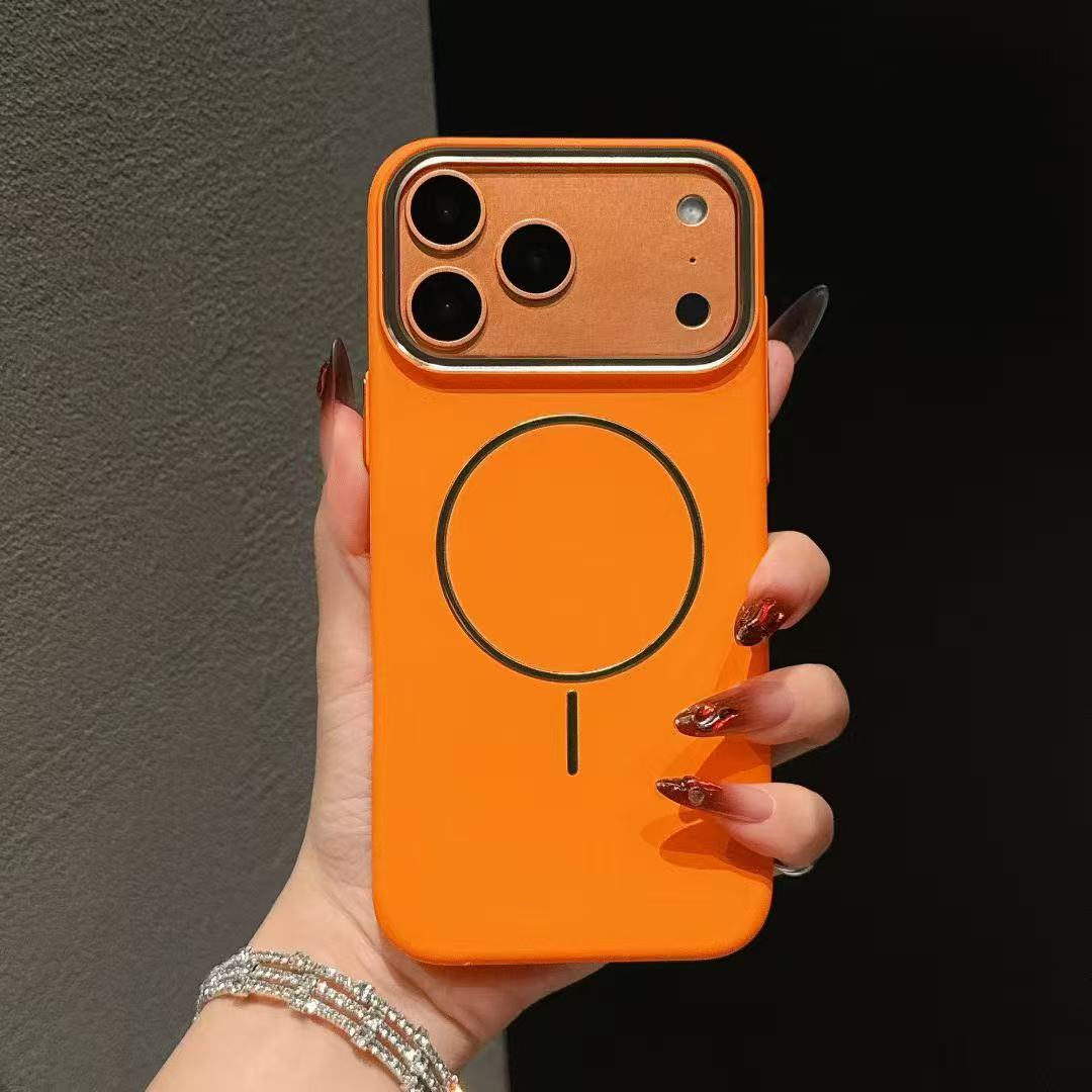 

Popular iPhone17PROMAX skin-sensitive fine-ring magnetic mobile phone case, suitable for Apple 16 hard protective case iPhone 17