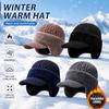 Thicken Thick Knitted Hat Knitted Outdoor Beanie Hat Ski Sports Hat  Middle-aged And Elderly People
